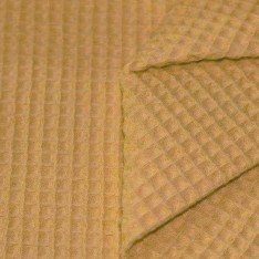 Waffle Pique Fabric Mustard