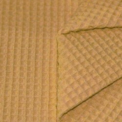 Waffle Pique Fabric Mustard