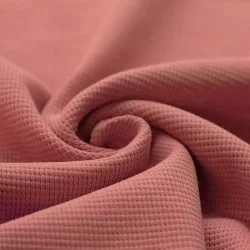 Tessuto Jersey Di Waffle Piqué Argilla Rosa Tessuto Jersey Di Waffle Piqué Argilla Rosa