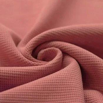Tessuto Jersey Di Waffle Piqué Argilla Rosa Tessuto Jersey Di Waffle Piqué Argilla Rosa