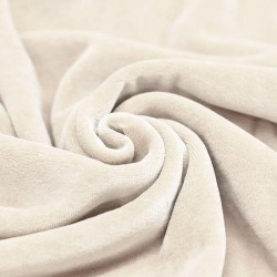 Nicky Velour Fabric Natural