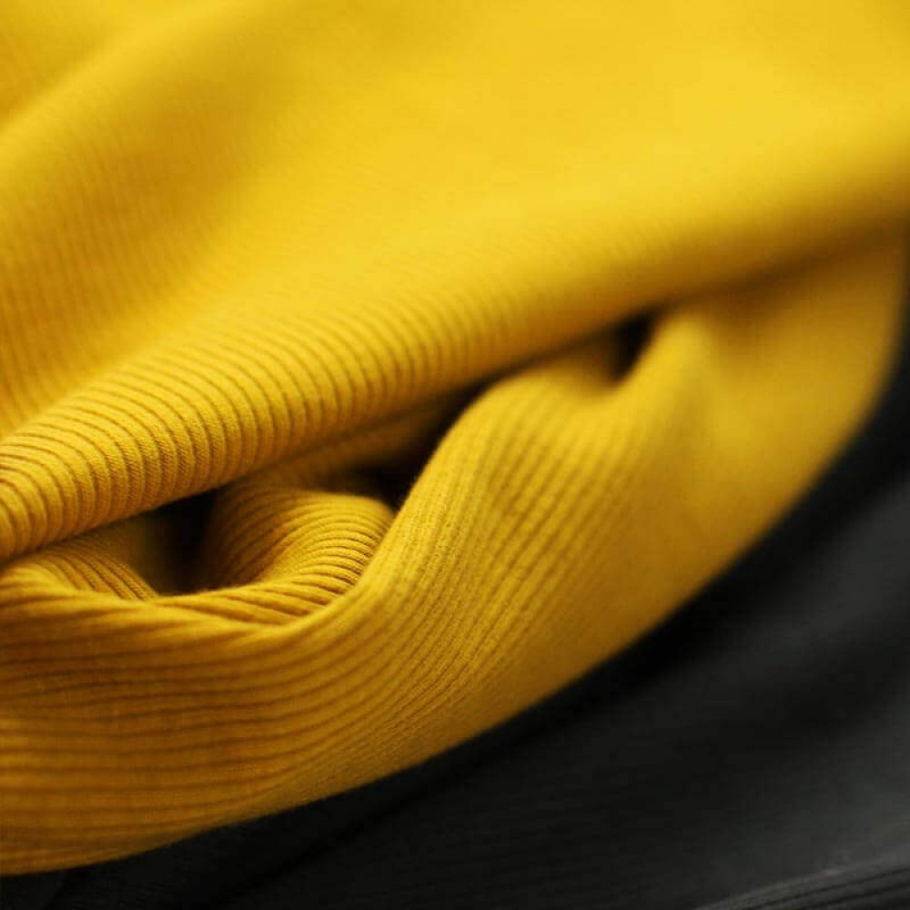 Rib Jersey Strikstof Sennep
