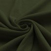 Rib Knit Jersey Fabric Army Green - (Jersey Fabrics)