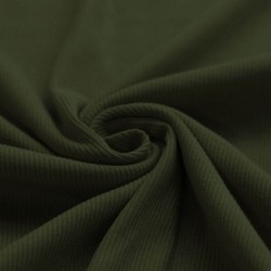 Rippstrick Jersey Stoff Armeegrün