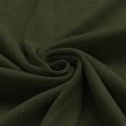 Tessuto Jersey Di Cotone Costine Verde Militare Tessuto Jersey Di Cotone Costine Verde Militare