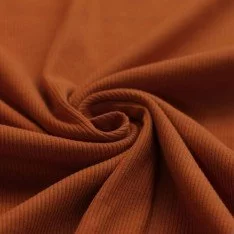 Rib Jersey Stof Cognac