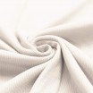 Tissu Maille Tricot Côtelé Écru  - (Tissus Jersey)
