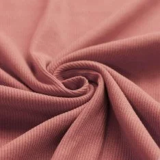 Rib Jersey Stof Klei Roze