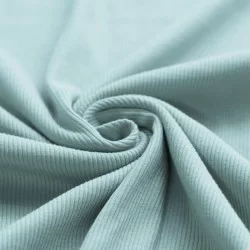 Rippstrick Jersey Stoff Meer Grün Rippstrick Jersey Stoff Meer Grün