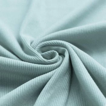 Rib Jersey Stof Zeegroen Rib Jersey Stof Zeegroen