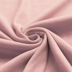 Tessuto Jersey Di Cotone Costine Nude Rosa Tessuto Jersey Di Cotone Costine Nude Rosa