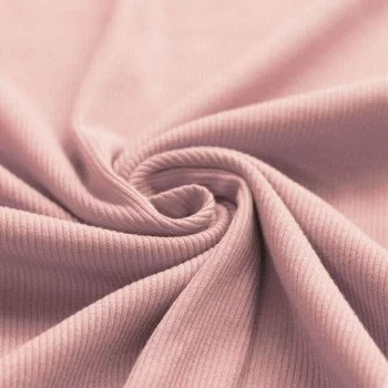 Rib Jersey Stof Nude Roze Rib Jersey Stof Nude Roze