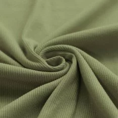 Rib Jersey Strikstof Oliven