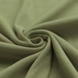 Tessuto Jersey Di Cotone Costine Oliva Tessuto Jersey Di Cotone Costine Oliva