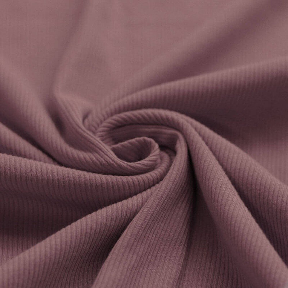 Rib Jersey Strikstof Gammel Mauve