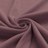 Tessuto Jersey Di Cotone Costine Mauve Antico