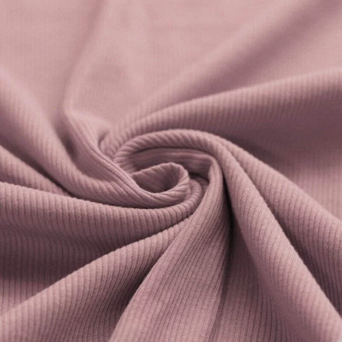 Rib Jersey Strikstof Gammel Pink - (Jerseystoffer)