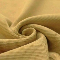 Waffle Knit Jersey Fabric Mustard