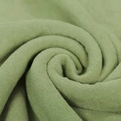 Tessuto Spugna Elastica Oliva Tessuto Spugna Elastica Oliva