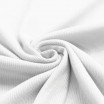 Tissu Maille Tricot Côtelé Blanc  - (Tissus Jersey)