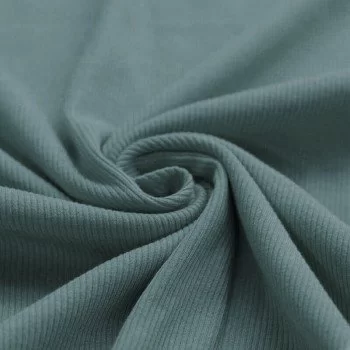 Rib Jersey Stof Oud Groen Rib Jersey Stof Oud Groen