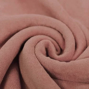 Frottee Stoff Stretch Lehm Rosa - (Frottee Stoff Stretch)