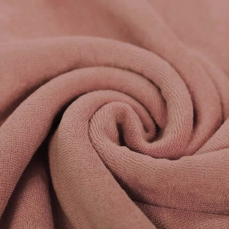 Stretch Badstof Klei Roze