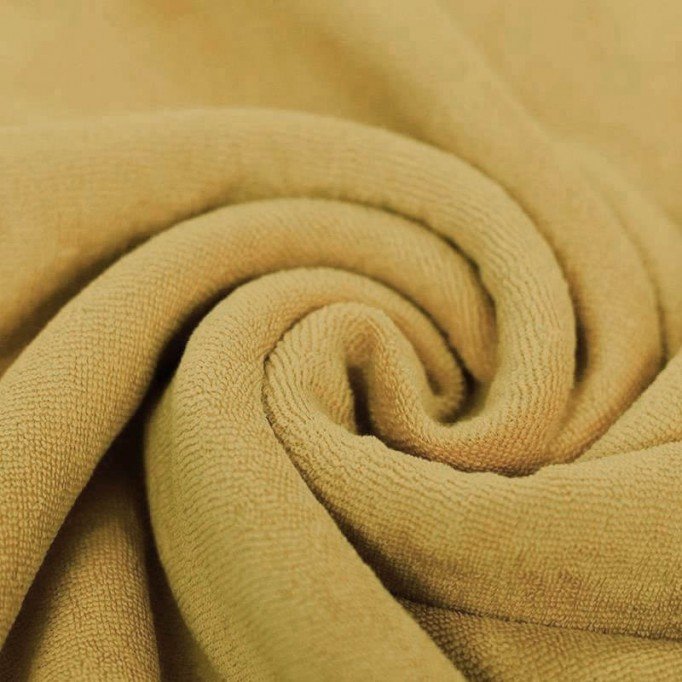 Stretch Toweling Fabric Mustard - (Stretch Toweling Fabric)