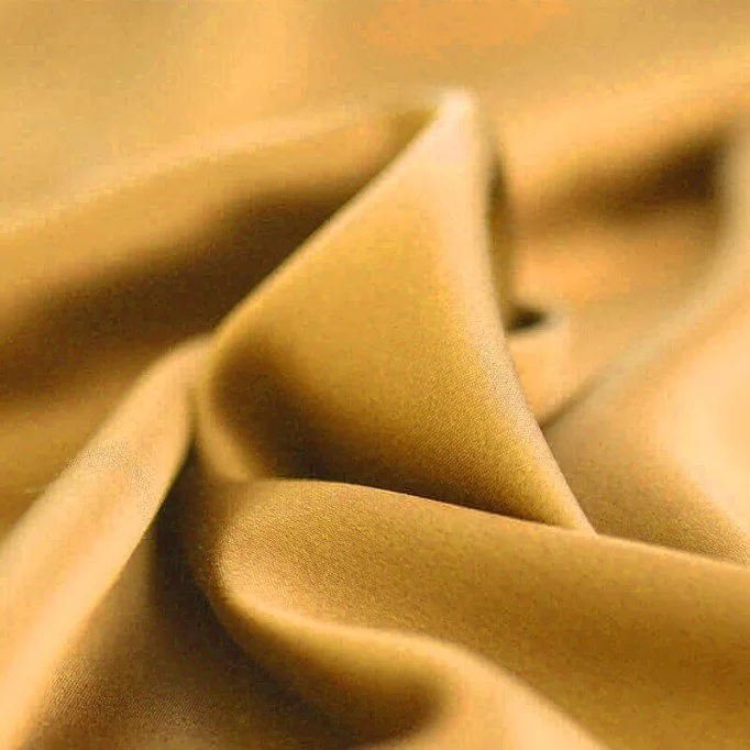 Tessuto Di Raso Stretch Deluxe Senape - (Tessuti Moda)