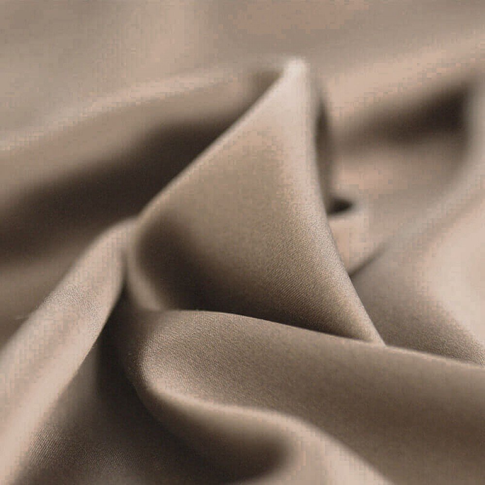 Tissu Satin Stretch De Luxe Taupe