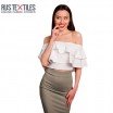 Stretch Satijn Stof Deluxe Taupe - (Mode Stoffen)