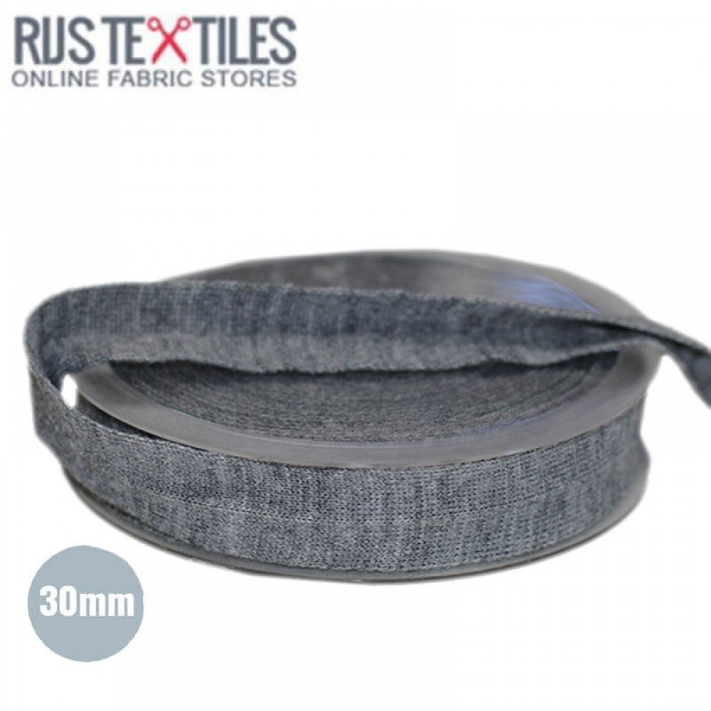Falztresse Zierband "Wool Look" Dunkelgrau Meliert 30mm Falztresse Zierband "Wool Look" Dunkelgrau Meliert 30mm