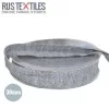 Falztresse Zierband "Wool Look" Hellgrau Meliert 30mm