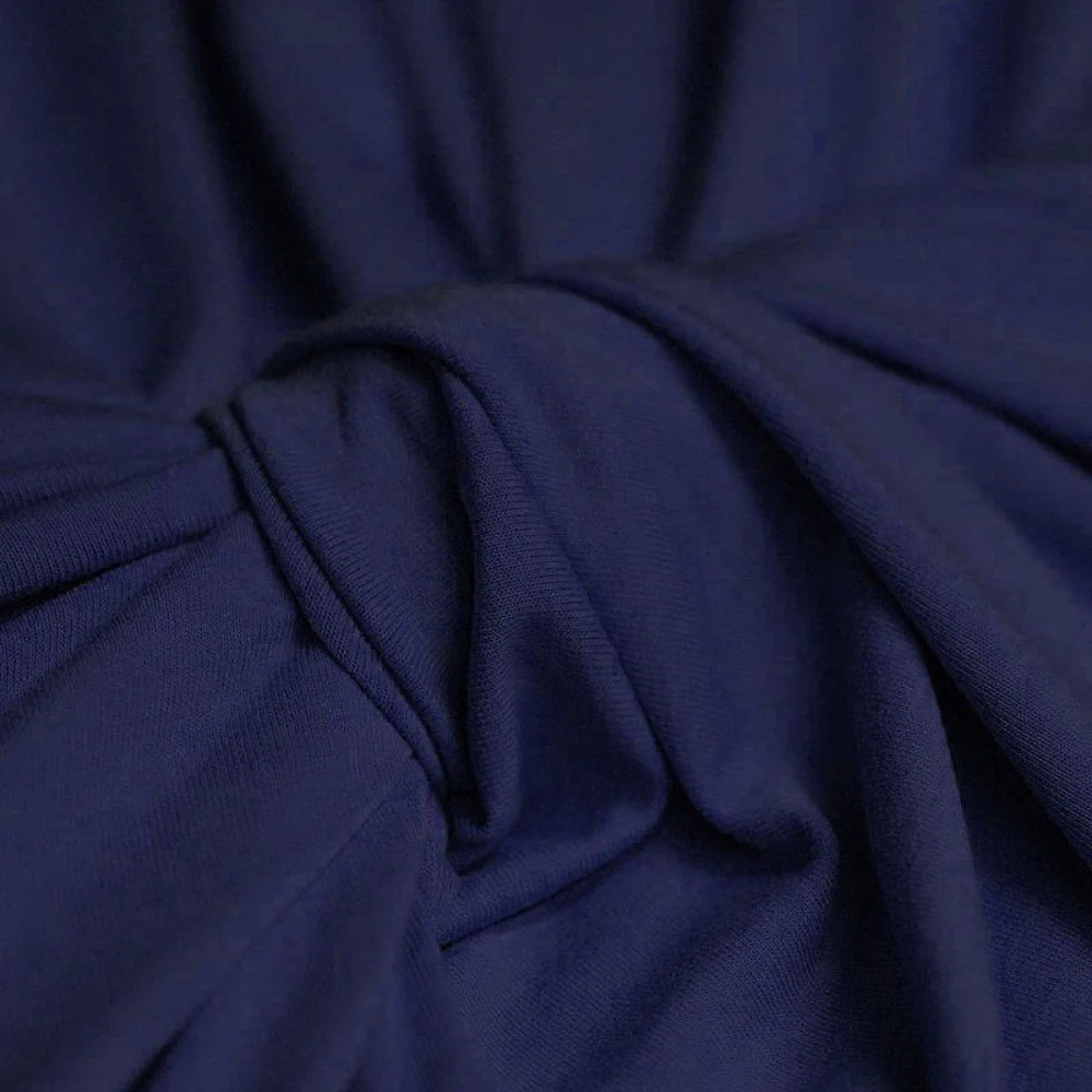 Viscose Jersey Stof Donker Blauw Viscose Jersey Stof Donker Blauw