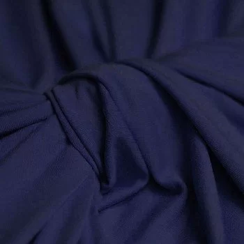 Jersey Di Viscosa Blu Scuro Jersey Di Viscosa Blu Scuro