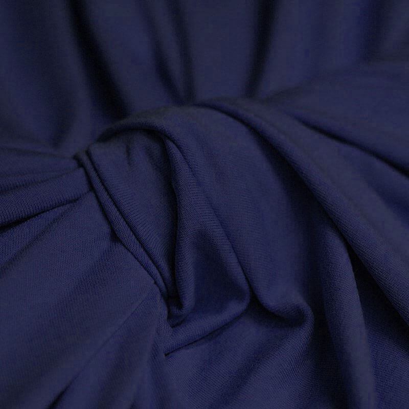 Viscose Jersey Stof Donker Blauw
