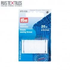 Fil à Coudre  Élastique Blanc 20m Prym 970026
