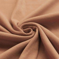 Rib Knit Jersey Fabric Peach