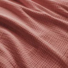 Tessuto Garza Di Cotone Pesante (Triple Layer) Argilla Rosa