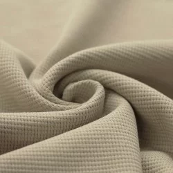 Tessuto Jersey Di Waffle Piqué Beige Scuro Tessuto Jersey Di Waffle Piqué Beige Scuro
