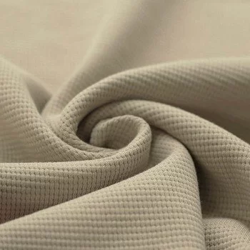Tessuto Jersey Di Waffle Piqué Beige Scuro Tessuto Jersey Di Waffle Piqué Beige Scuro