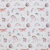 Double Gauze Fabric Digital Print - Woodland Animals