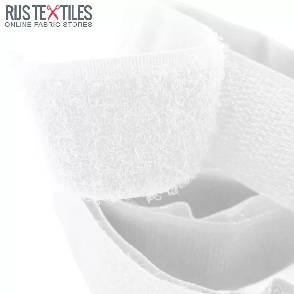 Klittenband Opnaaien Wit 20mm (Per 25m)