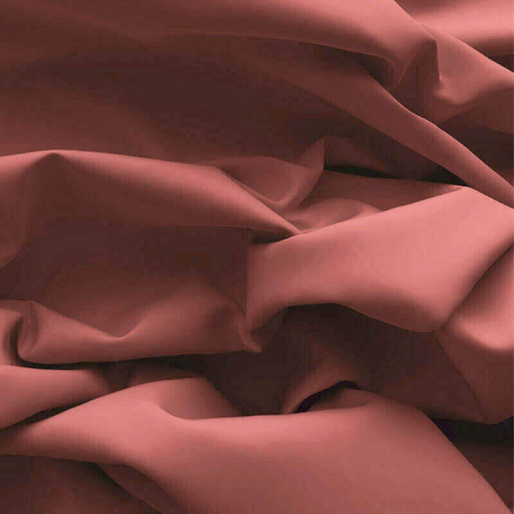 Tessuto Popeline Di Cotone Argilla Rosa