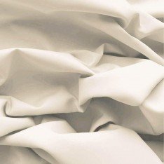 Popeline Di Cotone Tessuto Beige Naturel