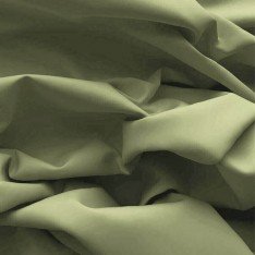 Tessuto Popeline Di Cotone Oliva