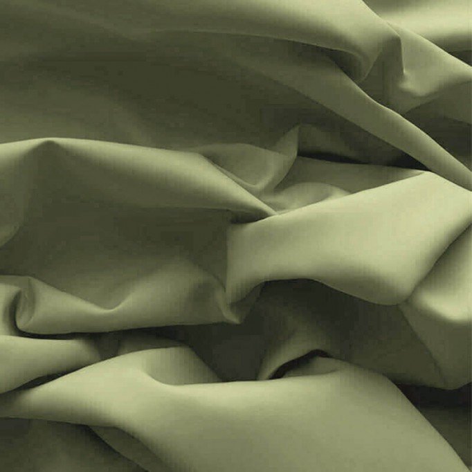 Poplin Cotton Fabric Olive  - (Poplin Cotton Fabric)