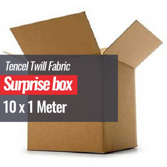 Tessuto Tencel Di Saia Scatola a Sorpresa 10 x 1 Metro - (Outlet Del Tessuto)