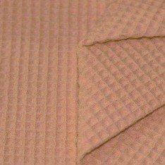 Waffle Pique Fabric Peach