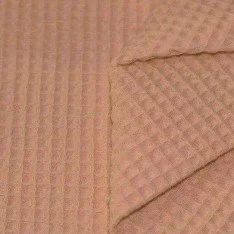 Waffle Pique Fabric Peach